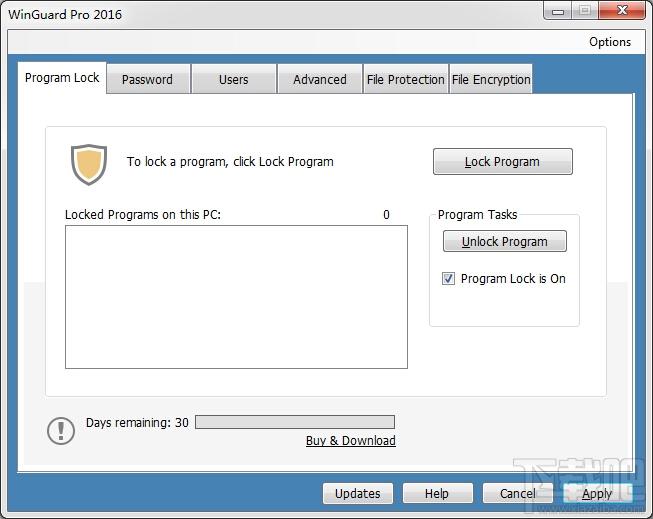 WinGuard Pro,窗口锁定工具